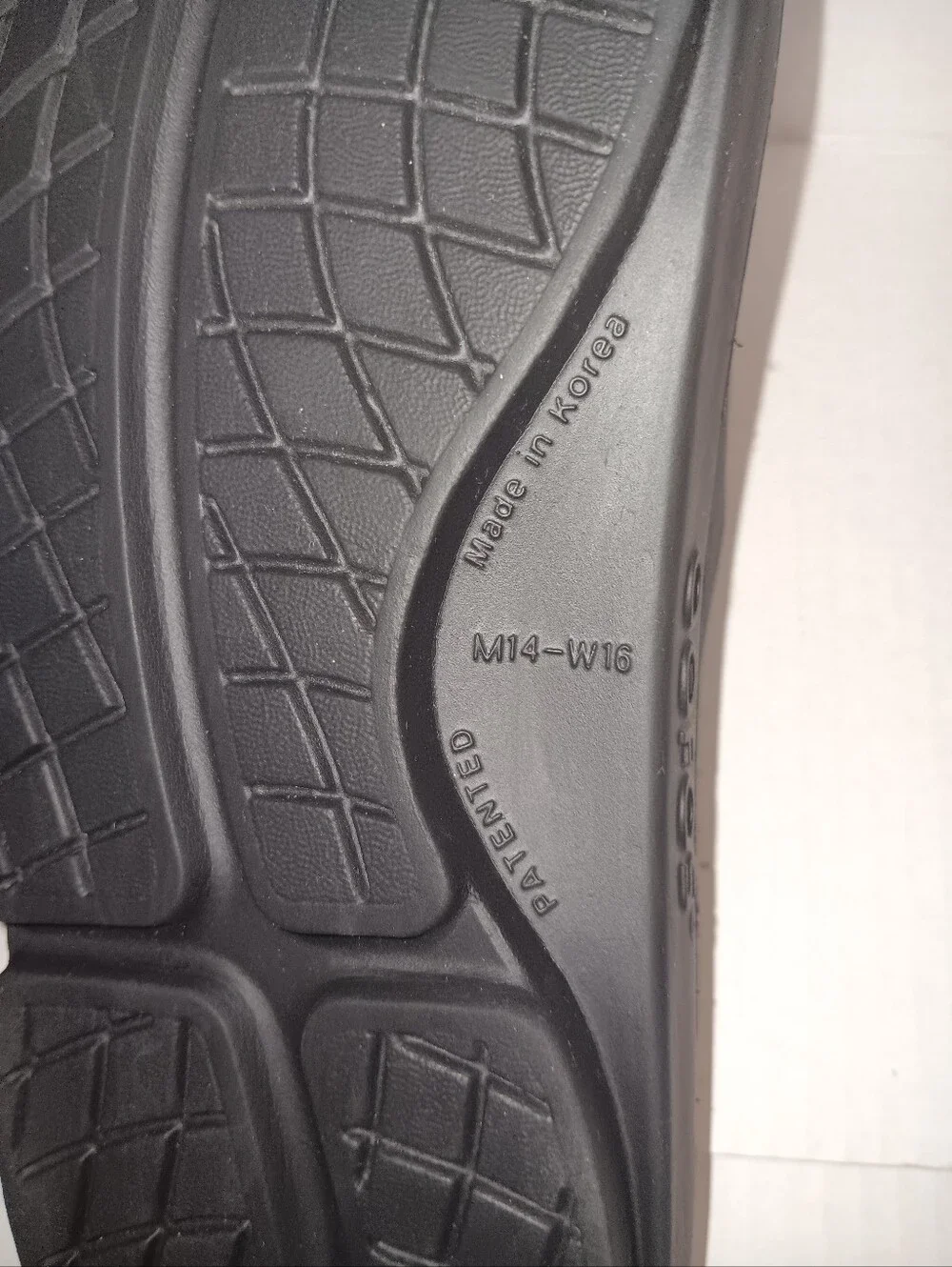 OOFOS OOAHH SLIDE SANDALS BLACK MEN'S SIZE 14
